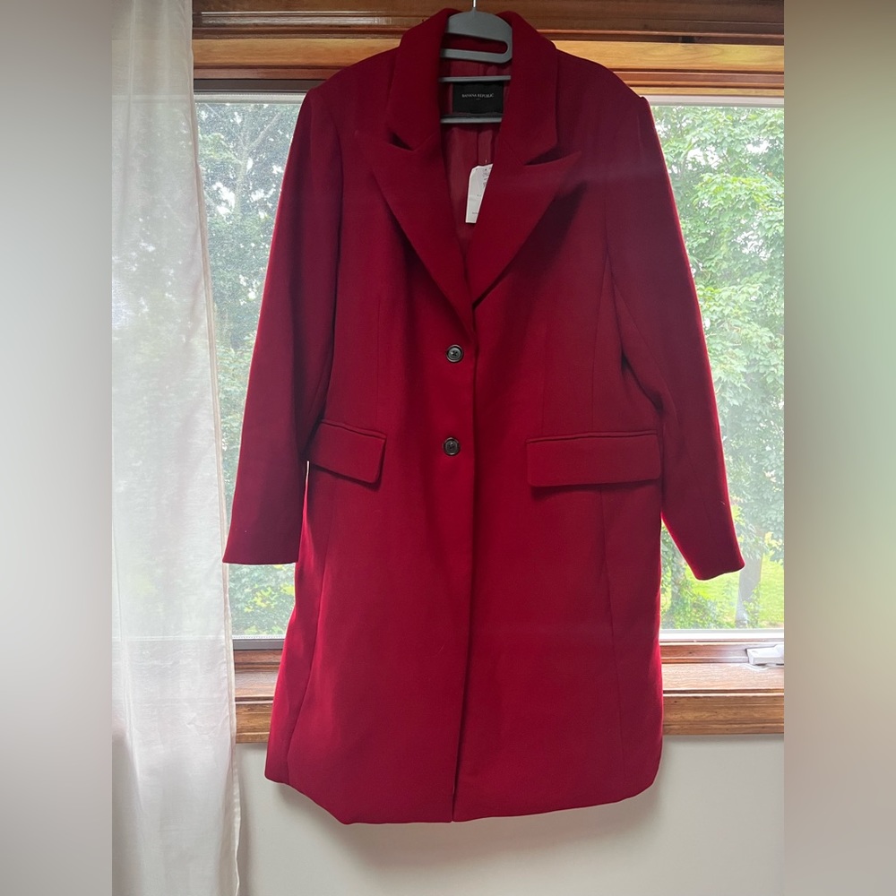 Red Banana Republic Winter Coat-never worn!